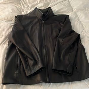 Marc New York - Andrew Marc, Black Leather Jacket 2XL